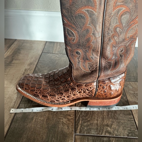 HORSE POWER BY ANDERSON BEAN MEN'S CROCODILE PRINT BOOTS SIZE 8.5 - Picture 7 of 7